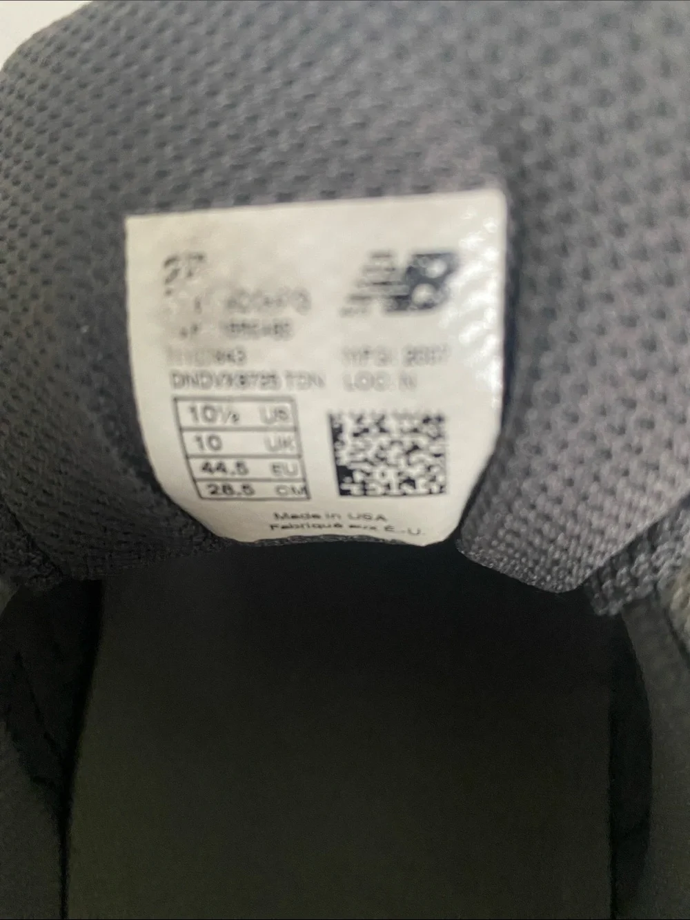 New Balance Gray Mesh & Suede Running Sneakers